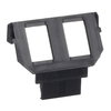 Socket Fixing Plate for Keystone 2 gang anthracite
