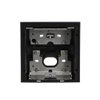 Flush-mounted box, 1/1, black