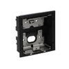 Flush-mounted box, 1/1, black