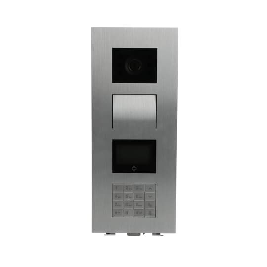 Video outdoor station, with keypad, with ID card Pincode, aluminium – Image 2 of 3