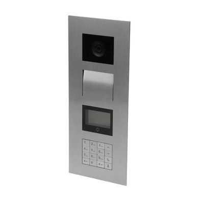 Video outdoor station, with keypad, with ID card Pincode, aluminium