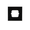 Cover frame 1-gang glass black - carat