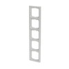 Cover frame 5-gang studio white - future linear