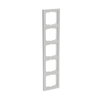 Cover frame 5-gang studio white - future linear