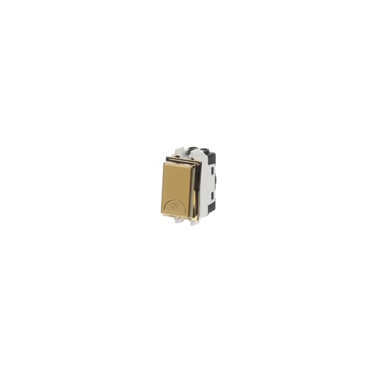 Switch 1-way Double Pole 1 gang(s), 2-pole switch with LED not exchangeable Matt Gold - Millenium – Görsel 3 / 3