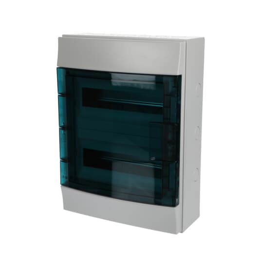 Consumer unit  MISTRAL65, Surface mounted, 24 modules, 2 row(s), IP65,  Door: Single, Plastic, Transparent, Dimensions: 435 mm x 320 mm x 155 mm – Image 3 of 3