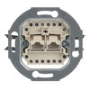 Data connecting insert UAE 8PP Cat 3 RJ45 8(8) Inclined version 2gang white