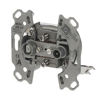 Antenna socket insert TV / SAT Loop-through socket Straight version