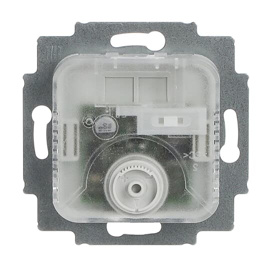 Room thermostat insert On/Off with Switching heating/cooling Turn button 230 V AC Normally Open (NO)