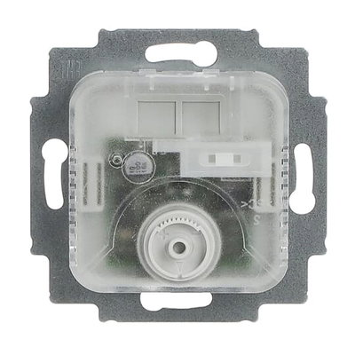 Room thermostat insert On/Off with Switching heating/cooling Turn button 230 V AC Normally Open (NO)
