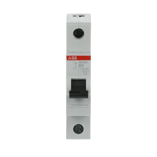 Miniature Circuit Breaker - SH200 - 1P - 6 A - B - (AC) 6 kA