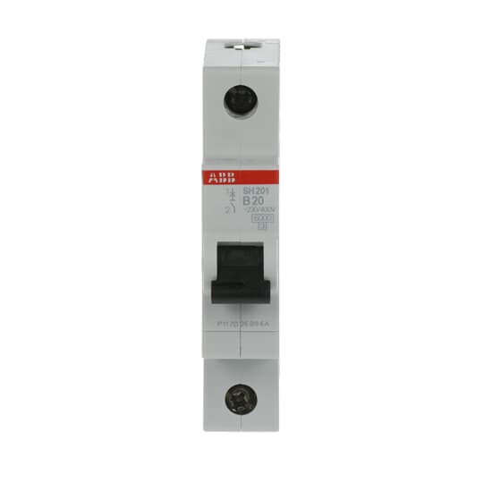 Miniature Circuit Breaker - SH200 - 1P - 20 A - B - (AC) 6 kA