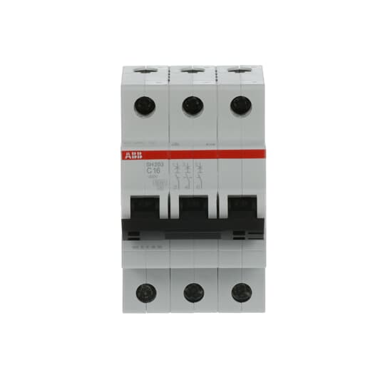 Miniature Circuit Breaker - SH200 - 3P - 16 A - C - (AC) 6 kA