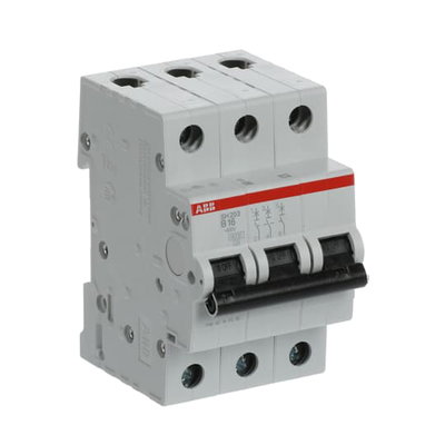 Miniature Circuit Breaker - SH200 - 3P - 16 A - B - (AC) 6 kA
