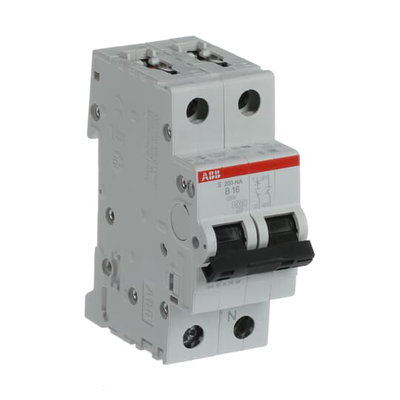 Miniature Circuit Breaker - S200 - 1P+N - 16 A - B - (AC) 6 kA