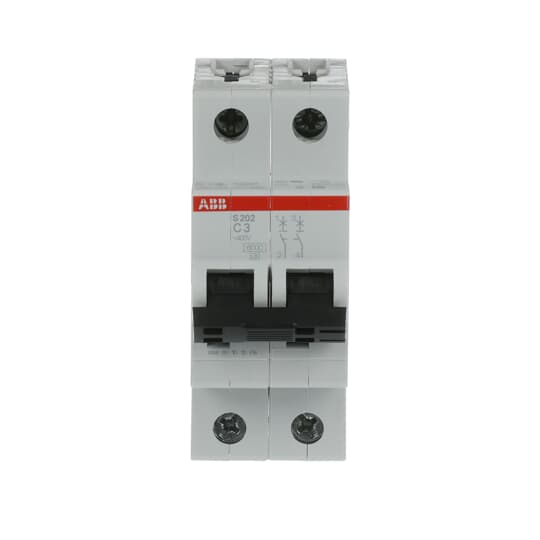 Miniature Circuit Breaker - S200 - 2P - 3 A - C - (AC) 6 kA