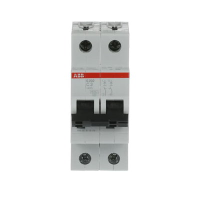 Miniature Circuit Breaker - S200 - 2P - 3 A - C - (AC) 6 kA