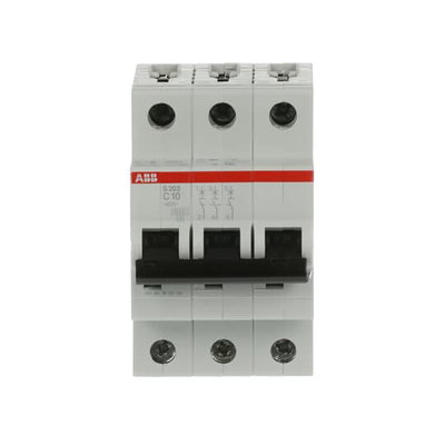 Miniature Circuit Breaker - S200 - 3P - 10 A - C - (AC) 6 kA