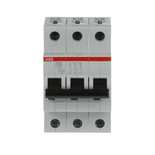 Miniature Circuit Breaker - S200 - 3P - 40 A - C - (AC) 6 kA