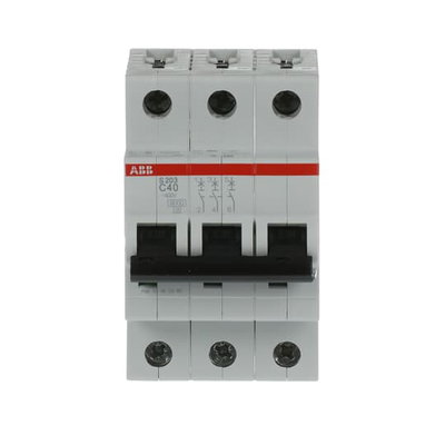 Miniature Circuit Breaker - S200 - 3P - 40 A - C - (AC) 6 kA