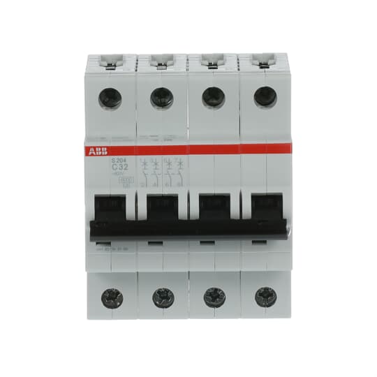 Miniature Circuit Breaker - S200 - 4P - 32 A - C - (AC) 6 kA