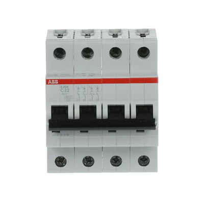 Miniature Circuit Breaker - S200 - 4P - 32 A - C - (AC) 6 kA