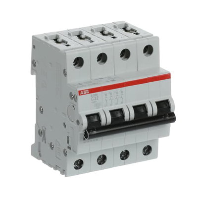 Miniature Circuit Breaker - S200 - 4P - 32 A - C - (AC) 6 kA