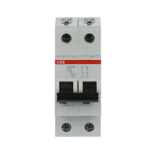 Miniature Circuit Breaker - S200M - 2P - 2 A - C - (AC) 10 kA – Image 2 of 4