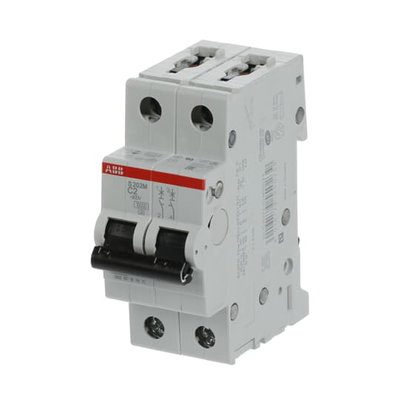 Miniature Circuit Breaker - S200M - 2P - 2 A - C - (AC) 10 kA