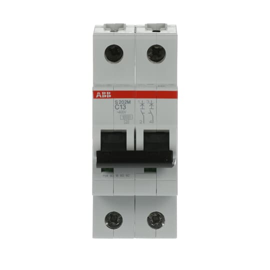 Miniature Circuit Breaker - S200M - 2P - 13 A - C - (AC) 10 kA – Image 2 of 3