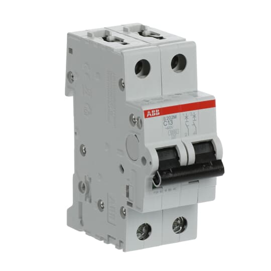 Miniature Circuit Breaker - S200M - 2P - 13 A - C - (AC) 10 kA