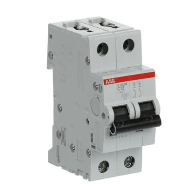 Miniature Circuit Breaker - S200M - 2P - 13 A - C - (AC) 10 kA