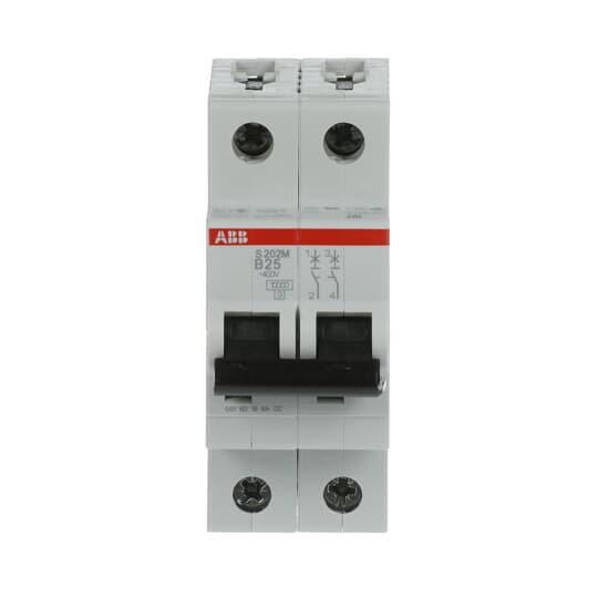 Miniature Circuit Breaker - S200M - 2P - 25 A - B - (AC) 10 kA