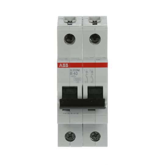 Miniature Circuit Breaker - S200M - 2P - 40 A - B - (AC) 10 kA