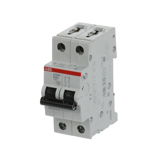 Miniature Circuit Breaker - S200M - 2P - 63 A - B - (AC) 10 kA