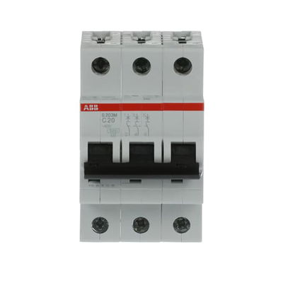 Miniature Circuit Breaker - S200M - 3P - 20 A - C