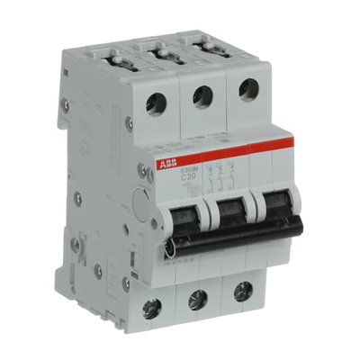 Miniature Circuit Breaker - S200M - 3P - 20 A - C - (AC) 10 kA