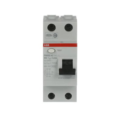 Residual Current Circuit Breaker FH200 - 2P - 30 mA - 63 A - Type AC
