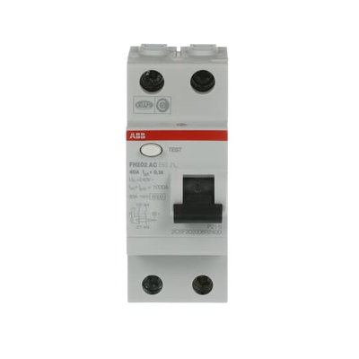 Residual Current Circuit Breaker FH200 - 2P - 100 mA - 40 A - Type AC