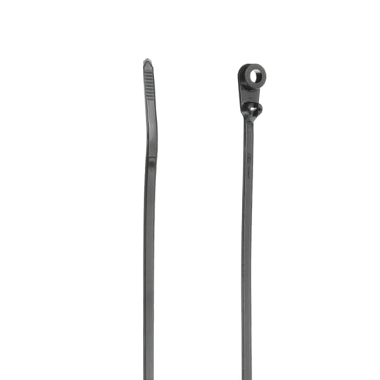CBL TIE 40LB 6IN BLACK NYL MTG HOLE