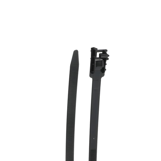 CBL TIE 200LB 19IN BLK NYL REL LSH