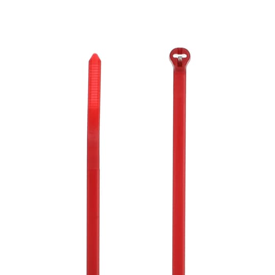 CABLE TIE 50LB 7IN RED NYLON