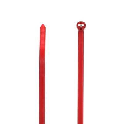 CABLE TIE 50LB 7IN RED NYLON