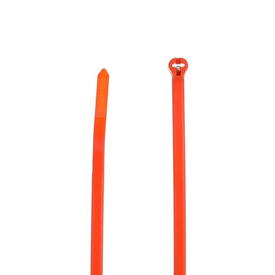 CABLE TIE 50LB 7IN ORANGE NYLON