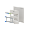 Enclosure accessories  UK600 accessories, 24 modules, 2 row(s), IP30, Dimensions: 497 mm x 384 mm x 36 mm