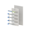 Enclosure accessories  UK600 accessories, 48 modules, 4 row(s), IP30, Dimensions: 747 mm x 384 mm x 36 mm