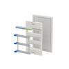 Enclosure accessories  UK600 accessories, 36 modules, 3 row(s), IP30, Dimensions: 622 mm x 384 mm x 36 mm