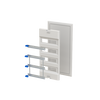 Enclosure accessories  UK600 accessories, 48 modules, 4 row(s), IP30, Dimensions: 747 mm x 384 mm x 36 mm