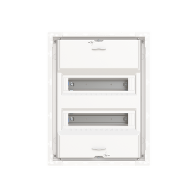Consumer unit  UK600, Flush-/ hollow wall mounting, 24 modules, 2 row(s), IP30,  Door: Without Door, Dimensions: 472 mm x 362 mm x 97 mm