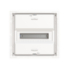 Consumer unit  UK600, Flush-/ hollow wall mounting, 12 modules, 1 row(s), IP30,  Door: Without Door, Dimensions: 347 mm x 362 mm x 97 mm